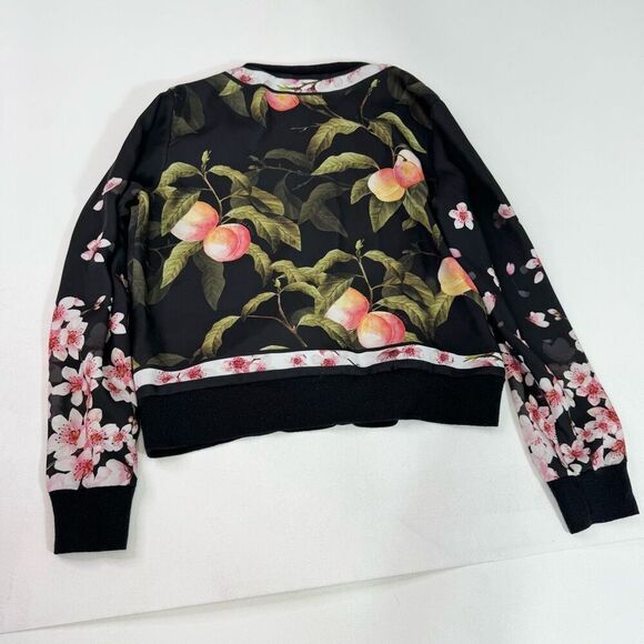 Ted Baker London Sweater Womens 16 TED 5 Black Button Front Crew Neck Cardigan - Picture 5 of 8